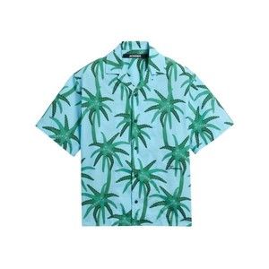 Jacquemus Celeste Short-Sleeved Shirt With Palm Print - NWT